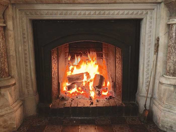 Originally, open fires helped to keep homes ventilated